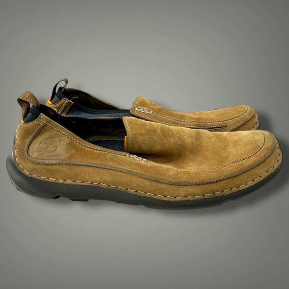 Men\'s Size 11 TIMBERLAND Tan Suede Casual Moccasin Loafers Excellent Condition main image 11